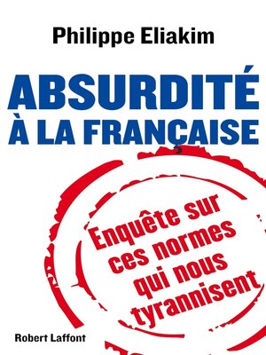 cover image of Absurdité à la française